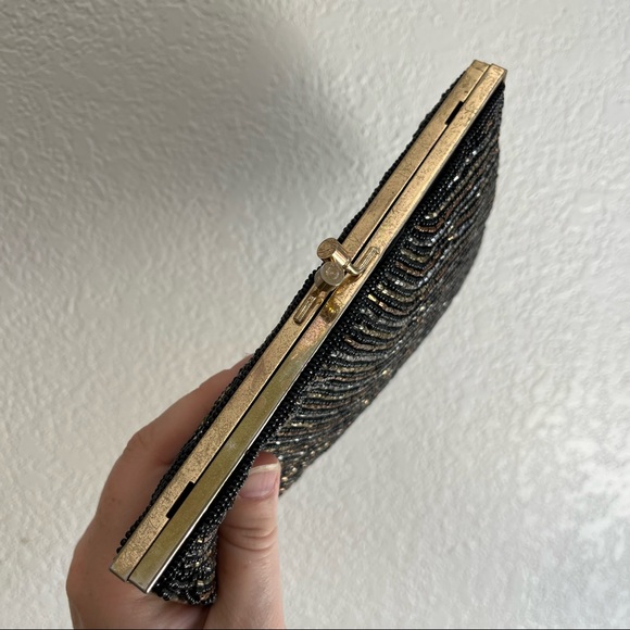 Beaded Clutch Small Handbag Purse Made in Hong Kong - Picture 7 of 10